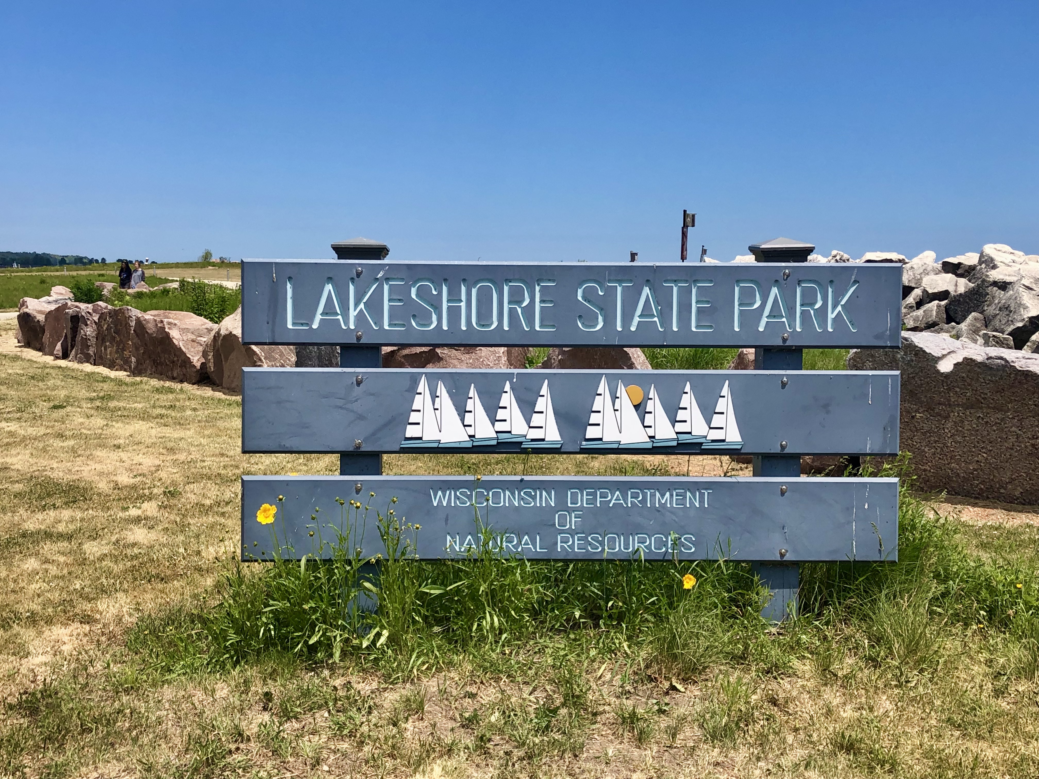 Lakeshore State Park has great views of the Milwaukee skyline
